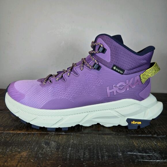 NEW Hoka One One Trail Code GTX Womens Size 7.5 B Hiking Shoes Purple Amethyst - Picture 7 of 12